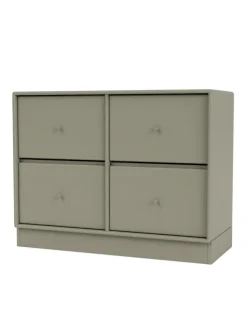 4124 kommode inkl. hjul fra Montana