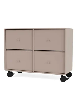 4124 kommode inkl. hjul fra Montana