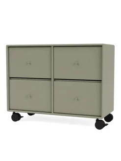 4124 kommode inkl. hjul fra Montana