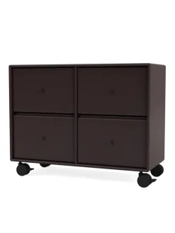 4124 kommode inkl. hjul fra Montana