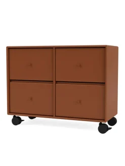 4124 kommode inkl. hjul fra Montana