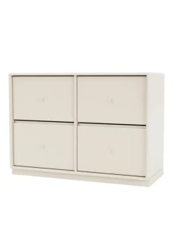 4124 kommode inkl. hjul fra Montana