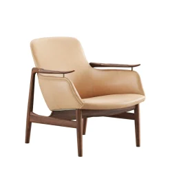 53 Lænestol, eg klar olie af Finn Juhl