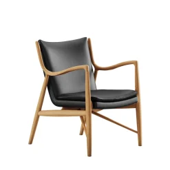 45 Lænestol, eg klar olie af Finn Juhl