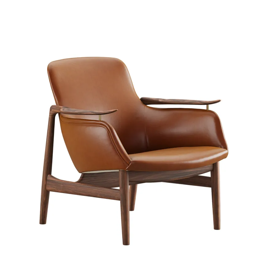 53 Lænestol, eg olie af Finn Juhl