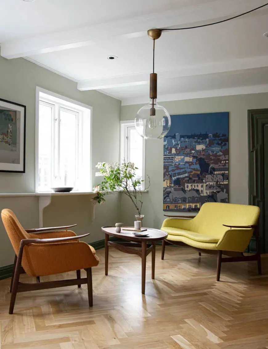 53 Lænestol, eg olie af Finn Juhl