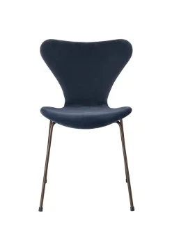 3107 Stol, fuldpolstret velour af Arne Jacobsen