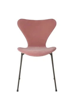 3107 Stol, fuldpolstret velour af Arne Jacobsen