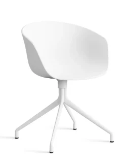 About a Chair AAC52 Forsidepolstret, hvid skal fra Hay