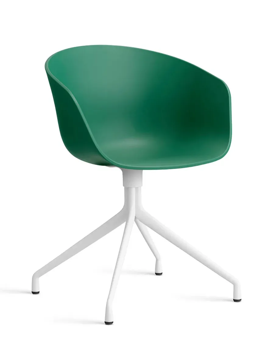 About a Chair AAC52 Forsidepolstret, hvid skal fra Hay