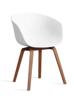 About a Chair AAC22 forsidepolstret, hvid skal fra Hay