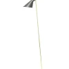 AJ Floor Lamp, grey/brass af Arne Jacobsen