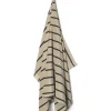 Alee Beach Towel, sand/black fra Ferm Living