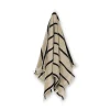 Alee Hand Towel, sand/black fra Ferm Living