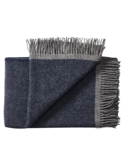 Alrø Plaid, grey shades fra Silkeborg Uldspinderi