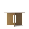 Androgyne Dining Table Ø120 natural oak, sand sten fra Audo Copenhagen