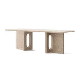 Androgyne Lounge Table, Calacatta Viola / Wood fra Audo Copenhagen