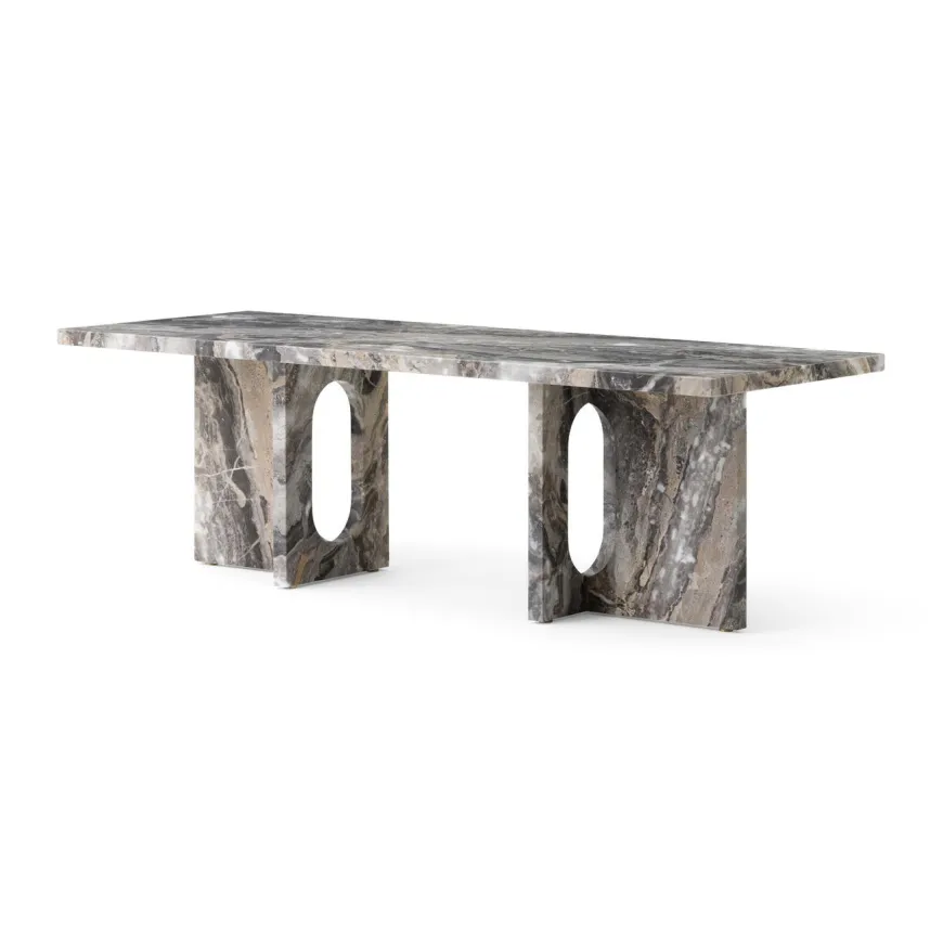 Androgyne Lounge Table, Kunis Breccia / Wood fra Audo Copenhagen