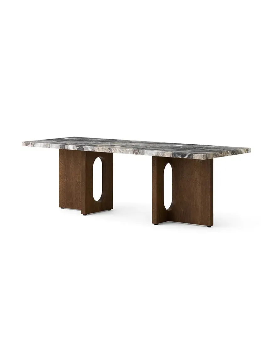 Androgyne Lounge Table, Kunis Breccia / Wood fra Audo Copenhagen
