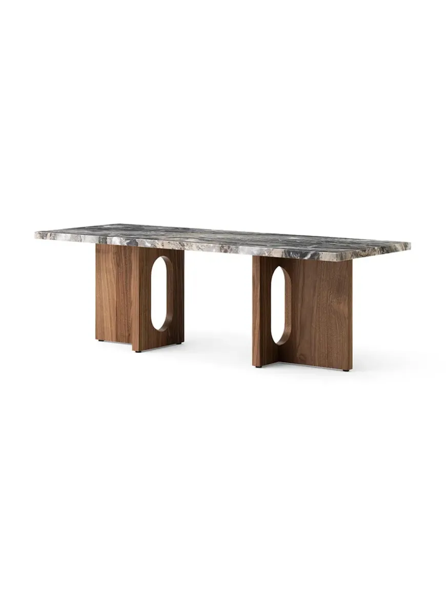 Androgyne Lounge Table, Kunis Breccia / Wood fra Audo Copenhagen