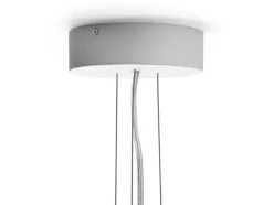 Apollo Chandelier 1065, hvid opalglas fra Hay