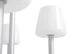 Apollo Chandelier 1065, hvid opalglas fra Hay