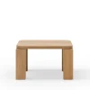 Atlas Sofabord 600x600, Natural Oak fra New Works