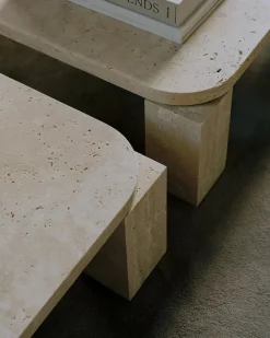 Atlas Sofabord 600x600, Natural Oak fra New Works