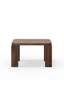 Atlas Sofabord 600x600, Smoked Oak fra New Works