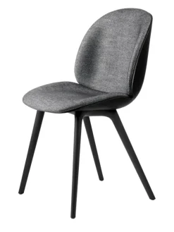 Beetle Chair, forsidepolstret, sort skal fra GUBI