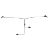 Big Wall Lamp w/4 Rotating Straight Arms af Serge Mouille