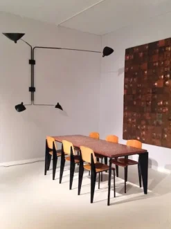 Big Wall Lamp w/4 Rotating Straight Arms af Serge Mouille