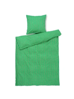 Bæk & Bølge Sengetøj, grøn/sand fra Juna