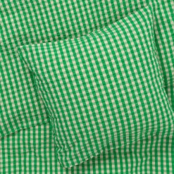 Bæk & Bølge Sengetøj, grøn/sand fra Juna