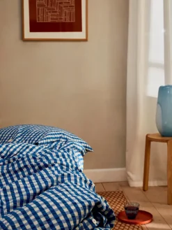 Bæk & Bølge Sengetøj, grøn/soft pink fra Juna