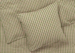 Bæk & Bølge Sengetøj, grøn/soft pink fra Juna