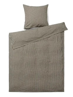 Bæk & Bølge Sengetøj, sort/sand fra Juna