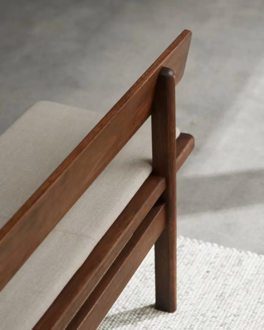 BM0699 Asserbo bænk m. ryglæn af Børge Mogensen