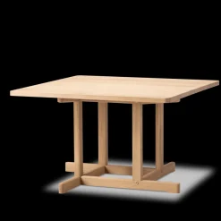 BM80 Shaker sofabord, rundt af Børge Mogensen