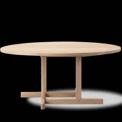 BM80 Shaker sofabord, rundt af Børge Mogensen