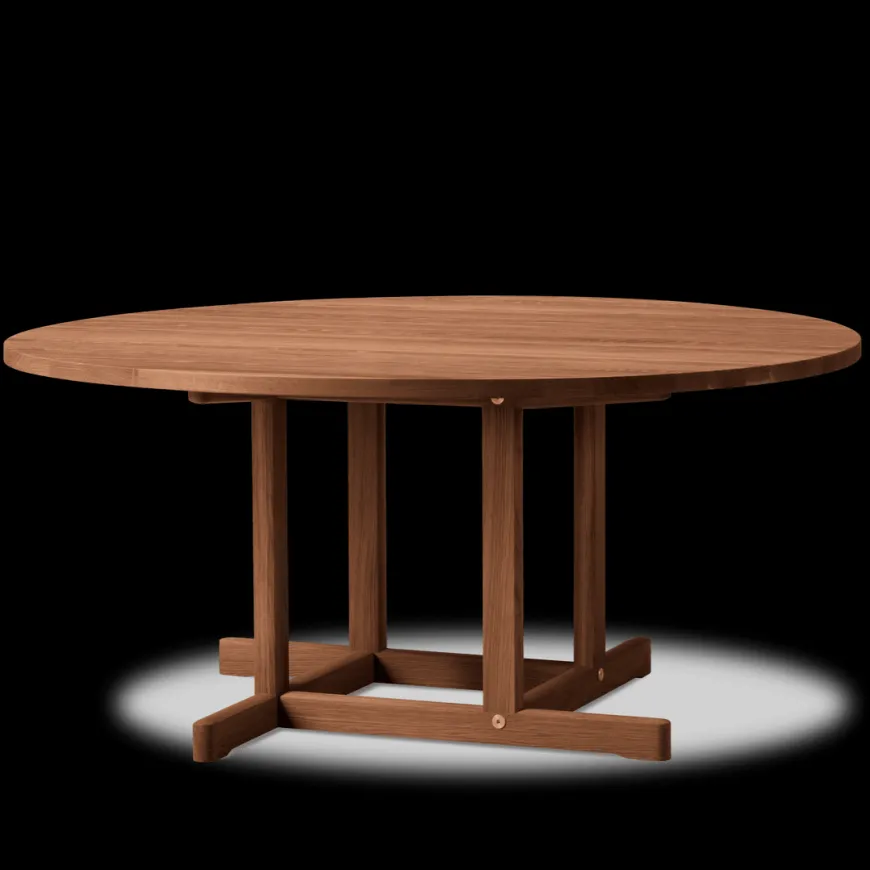 BM80 Shaker sofabord, rundt af Børge Mogensen