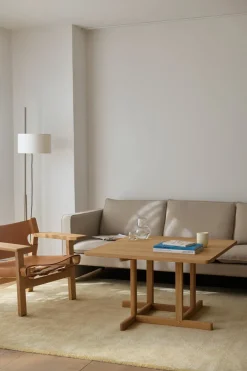 BM80 Shaker sofabord, rundt af Børge Mogensen