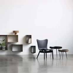 Bowl table coffee waste grey fra Mater