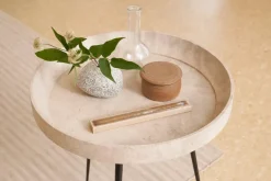 Bowl table coffee waste grey fra Mater