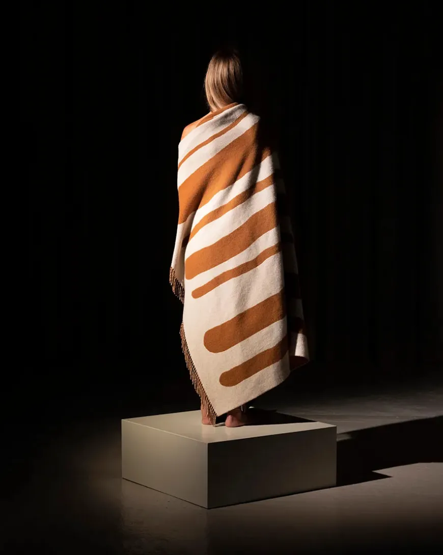 Brush Plaid, green/porcelain fra raawii