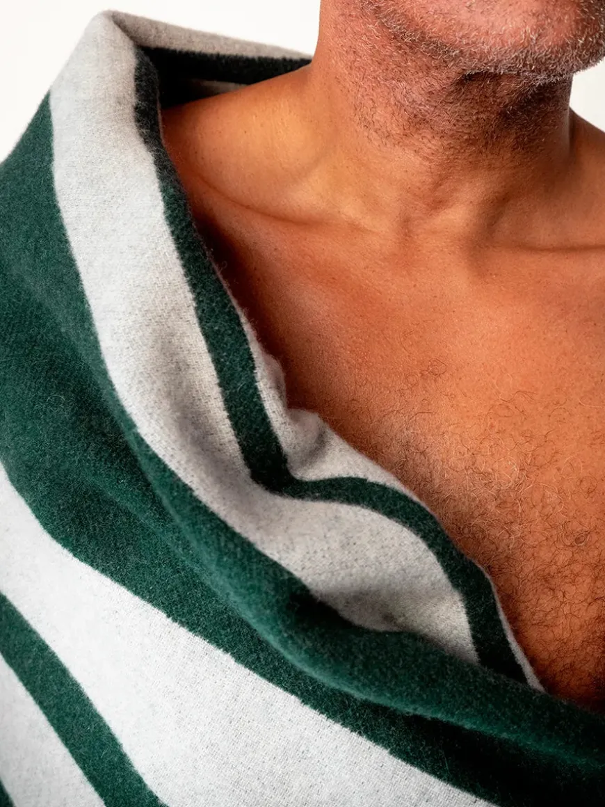 Brush Plaid, green/porcelain fra raawii