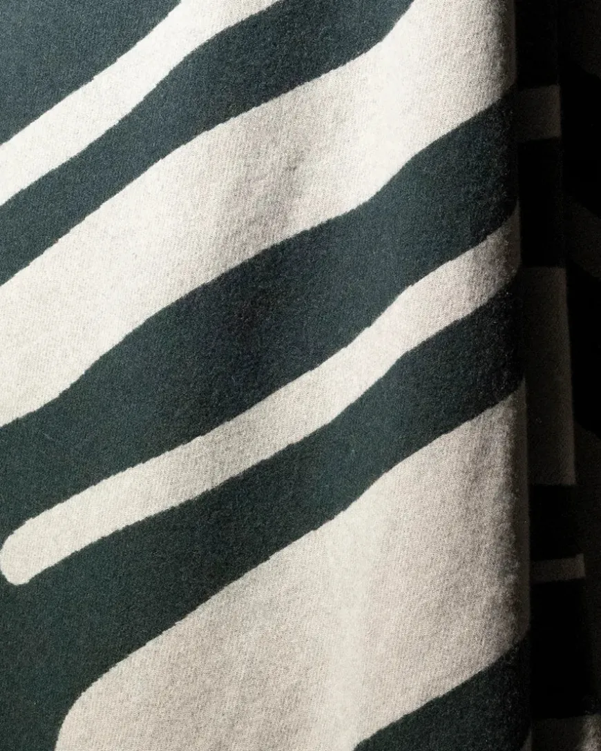 Brush Plaid, green/porcelain fra raawii