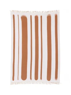 Brush Plaid, tan/milk fra raawii