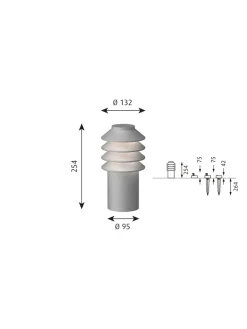 Bysted Garden Aluminium, Lav fra Louis Poulsen