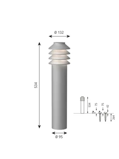 Bysted Garden Corten, Lav fra Louis Poulsen